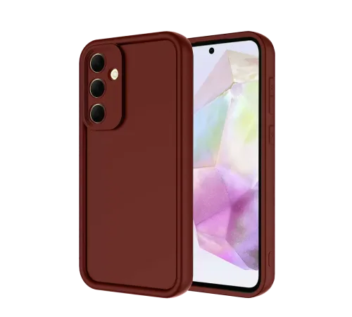 Samsung Galaxy A36 Kılıf Viera Silikon - Bordo
