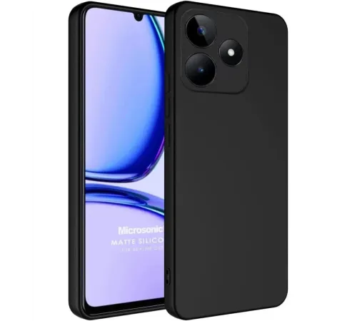 Realme C61 Kılıf First Silikon - Siyah