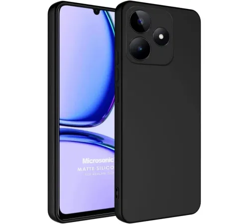 Realme C61 Kılıf First Silikon - Siyah