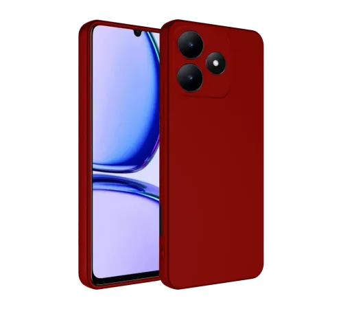 Realme C61 Kılıf First Silikon - Kırmızı