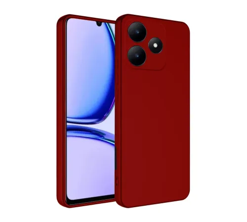 Realme C61 Kılıf First Silikon - Kırmızı