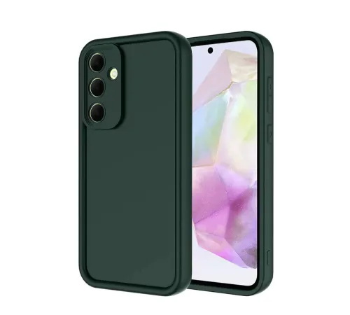 Samsung Galaxy A56 Kılıf Viera Silikon - Koyu Yeşil