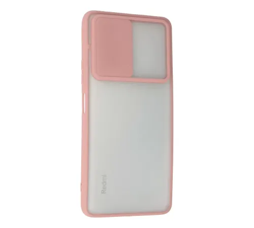 Xiaomi Redmi Note 10 Pro Kılıf Palm Buzlu Kamera Sürgülü Silikon - Pembe