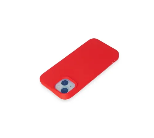 Apple iPhone 15 Kılıf Nano içi Kadife Silikon - Kırmızı