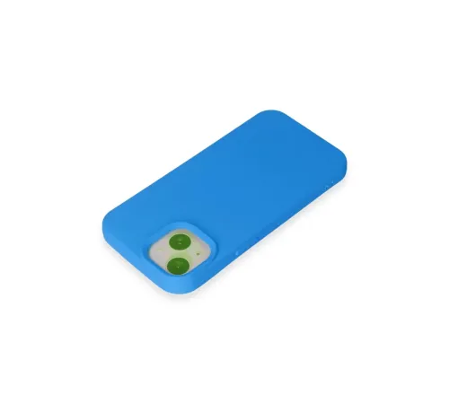 Apple iPhone 15 Kılıf Nano içi Kadife Silikon - Mavi