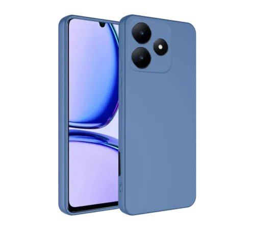 Realme C61 Kılıf First Silikon - Mavi