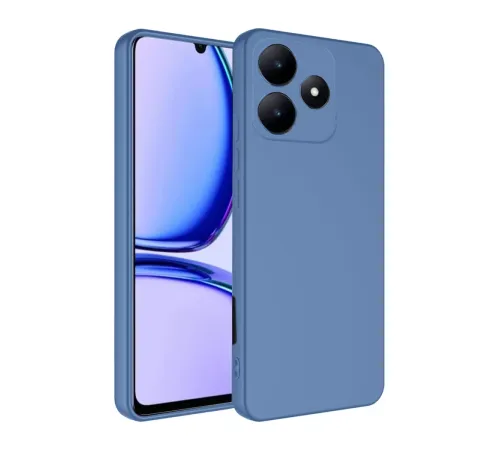 Realme C61 Kılıf First Silikon - Mavi