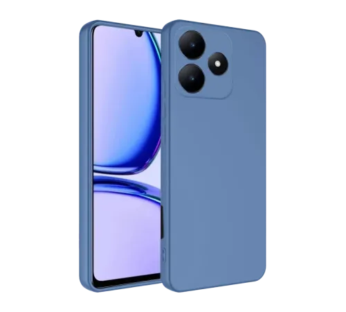 Realme C61 Kılıf First Silikon - Mavi