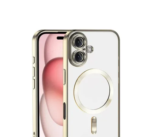 Apple iPhone 17 Kross Magneticsafe Kapak - Gold