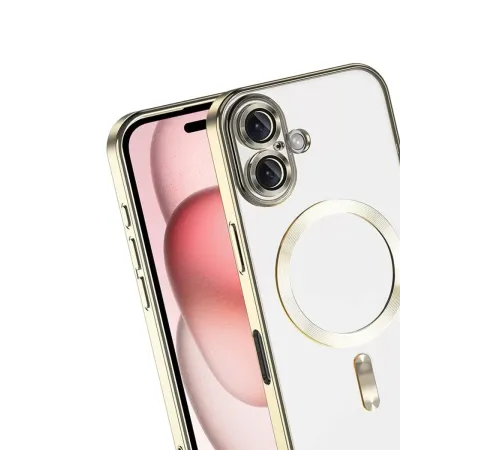 Apple iPhone 17 Kross Magneticsafe Kapak - Gold