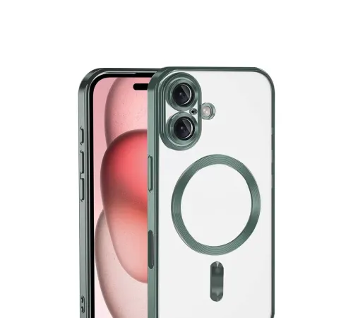 Apple iPhone 17 Kross Magneticsafe Kapak - Koyu Yeşil