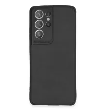 Samsung Galaxy S21 Ultra Kılıf Loop Deri Silikon - Siyah