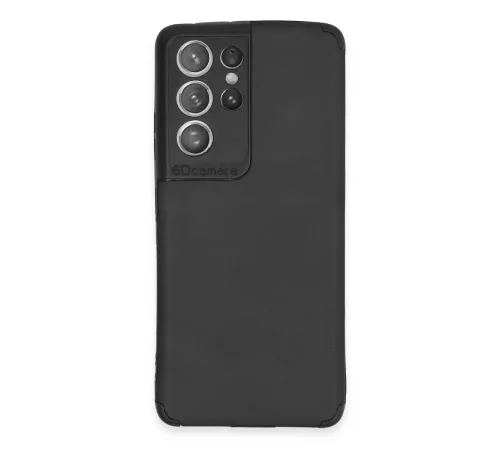 Samsung Galaxy S21 Ultra Kılıf Loop Deri Silikon - Siyah
