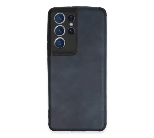Samsung Galaxy S21 Ultra Kılıf Loop Deri Silikon - Lacivert