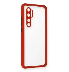 Xiaomi Mi Note 10 Lite Kılıf Miami Şeffaf Silikon - Kırmızı