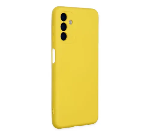 Samsung Galaxy A04S Kılıf Nano içi Kadife Silikon - Sarı