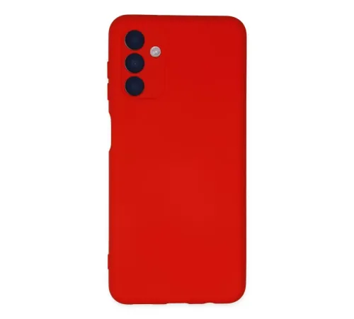 Samsung Galaxy A04S Kılıf Nano içi Kadife Silikon - Kırmızı