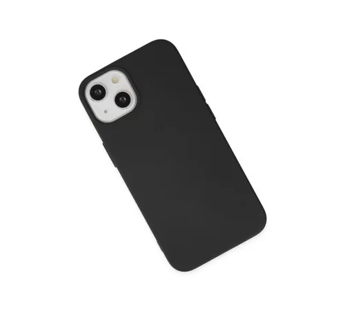 Apple iPhone 15 Plus Kılıf Nano içi Kadife Silikon - Siyah