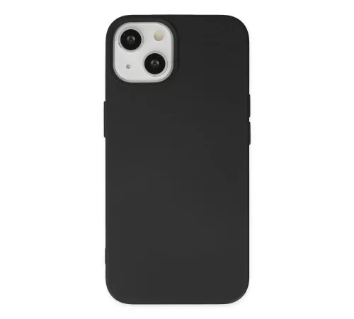 Apple iPhone 15 Plus Kılıf Nano içi Kadife Silikon - Siyah