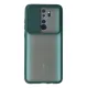 Xiaomi Redmi Note 8 Pro Kılıf Palm Buzlu Kamera Sürgülü Silikon - Yeşil