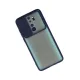 Xiaomi Redmi Note 8 Pro Kılıf Palm Buzlu Kamera Sürgülü Silikon - Lacivert