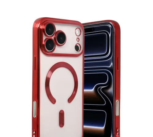 Apple iPhone 17 Pro Kross Magneticsafe Kapak - Kırmızı