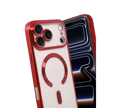 Apple iPhone 17 Pro Kross Magneticsafe Kapak - Kırmızı