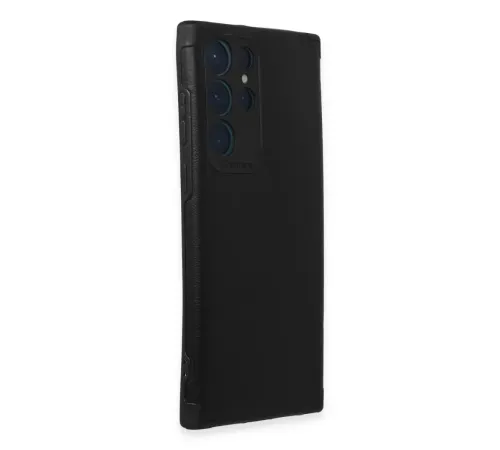 Samsung Galaxy S22 Ultra Kılıf Loop Deri Silikon - Siyah