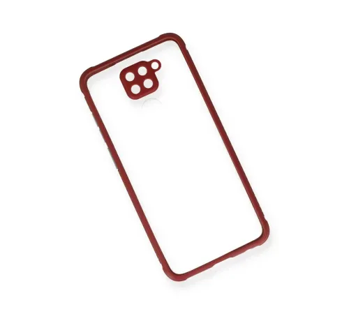Xiaomi Redmi Note 9 Kılıf Miami Şeffaf Silikon - Fuşya