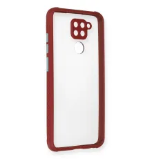 Xiaomi Redmi Note 9 Kılıf Miami Şeffaf Silikon - Fuşya