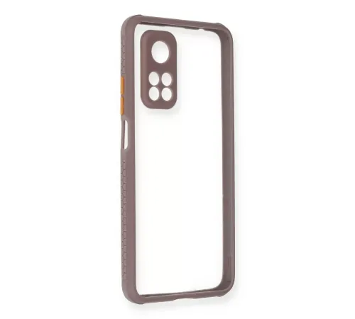 Xiaomi Mi 10T Pro Kılıf Miami Şeffaf Silikon - Açık Mor