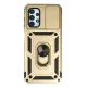 Samsung Galaxy A33 5G Kılıf Pars Lens Yüzüklü Silikon - Gold
