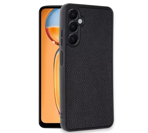 Samsung Galaxy A36 Kılıf Aras Deri Kapak - Siyah