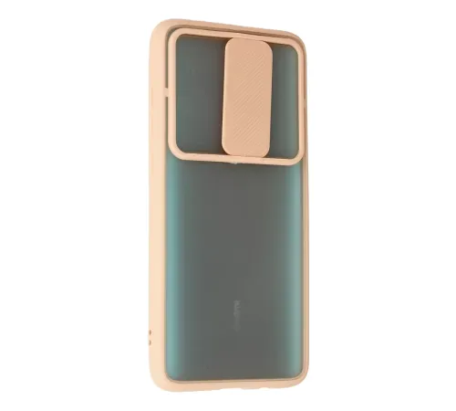 Xiaomi Redmi Note 8 Pro Kılıf Palm Buzlu Kamera Sürgülü Silikon - Pembe