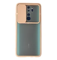 Xiaomi Redmi Note 8 Pro Kılıf Palm Buzlu Kamera Sürgülü Silikon - Pembe