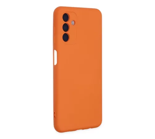 Samsung Galaxy A04S Kılıf Nano içi Kadife Silikon - Turuncu