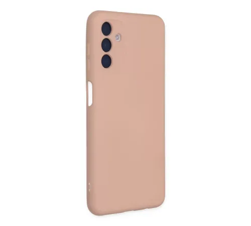 Samsung Galaxy A04S Kılıf Nano içi Kadife Silikon - Pudra