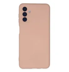 Samsung Galaxy A04S Kılıf Nano içi Kadife Silikon - Pudra