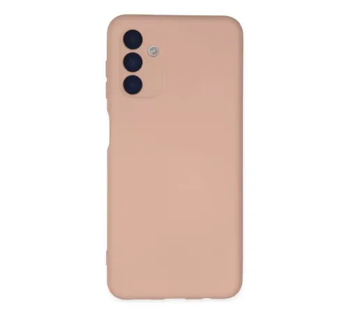 Samsung Galaxy A04S Kılıf Nano içi Kadife Silikon - Pudra