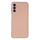 Samsung Galaxy A04S Kılıf Nano içi Kadife Silikon - Pudra