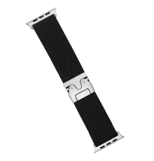 Apple Watch 42mm Forest Kumaş Kordon - Siyah