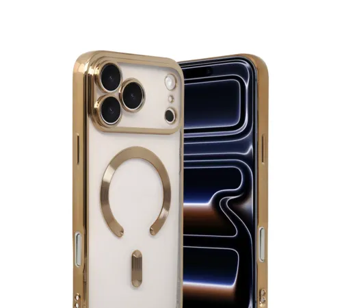 Apple iPhone 17 Pro Max Kross Magneticsafe Kapak - Gold