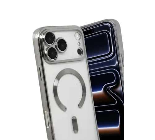 Apple iPhone 17 Pro Max Kross Magneticsafe Kapak - Gümüş