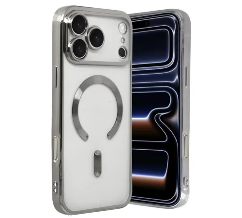 Apple iPhone 17 Pro Max Kross Magneticsafe Kapak - Gümüş