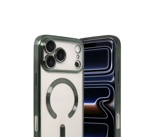 Apple iPhone 17 Pro Max Kross Magneticsafe Kapak - Koyu Yeşil