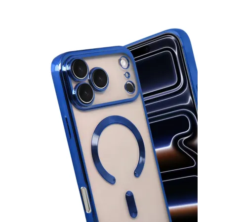 Apple iPhone 17 Pro Max Kross Magneticsafe Kapak - Lacivert