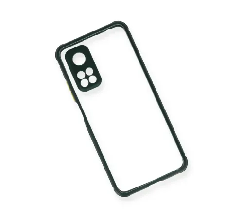 Xiaomi Mi 10T Pro Kılıf Miami Şeffaf Silikon - Koyu Yeşil