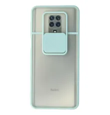 Xiaomi Redmi Note 9 Pro Kılıf Palm Buzlu Kamera Sürgülü Silikon - Turkuaz