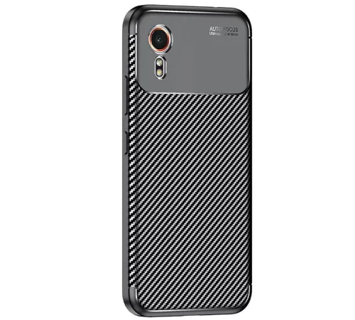 Samsung Galaxy XCover 7 Kılıf Auto Focus Karbon Kapak - Siyah