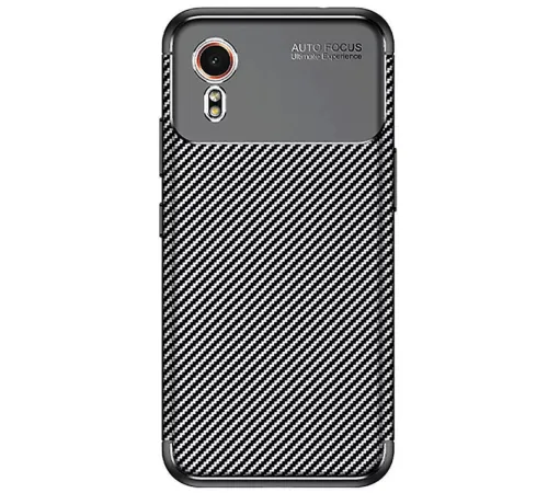 Samsung Galaxy XCover 7 Kılıf Auto Focus Karbon Kapak - Siyah